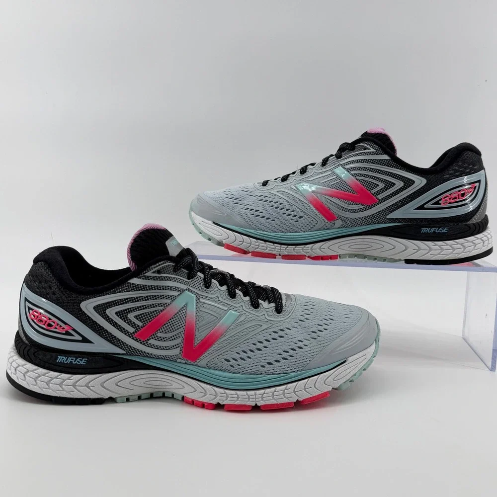 New‎ Balance Truefuse 880v7 Running Shoes Women 10.5 Grey Pink Blue Teal W880GB7